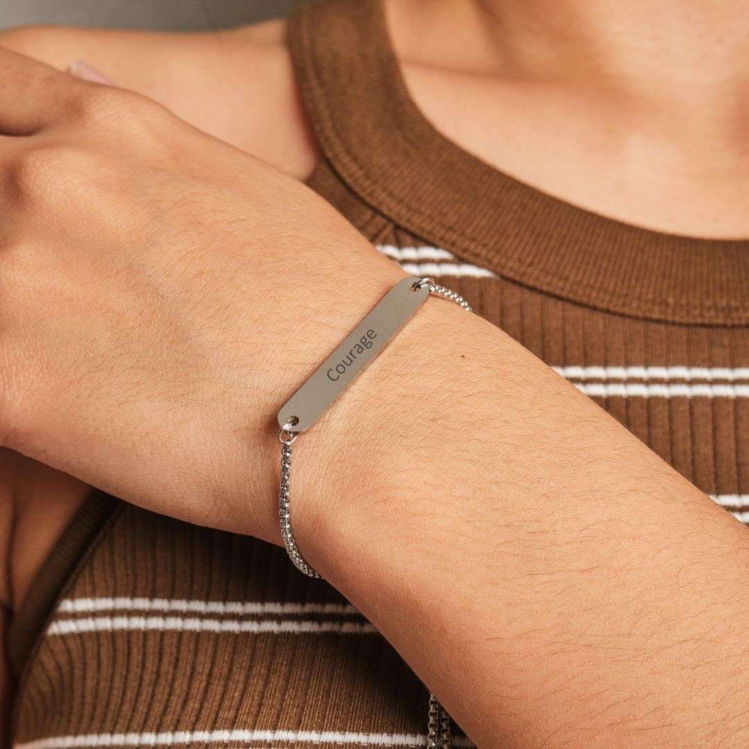 STRENGTH Mantra Stainless Steel Adjustable Bracelet - MyMantra