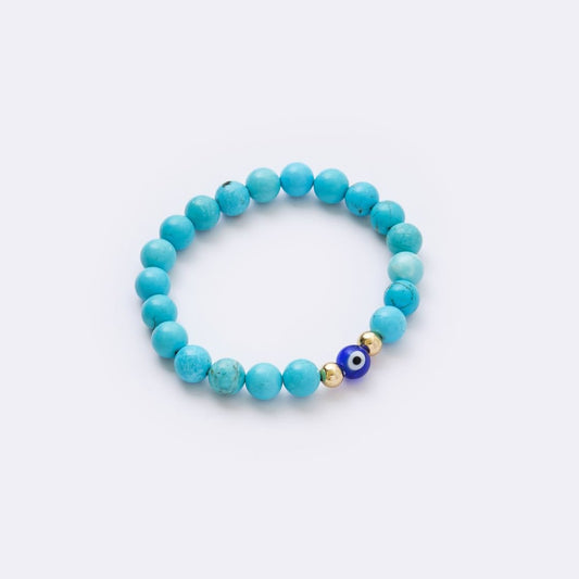 Create Your Own Evil Eye with Natural Stone Bracelet - MyMantra
