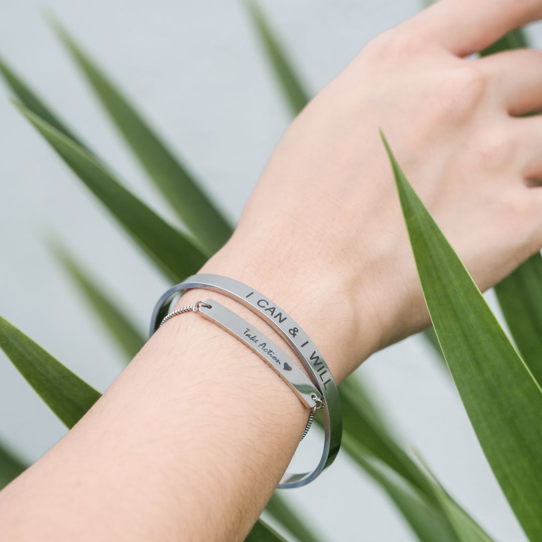 Custom ID Stainless Steel Adjustable Bracelet - MyMantra