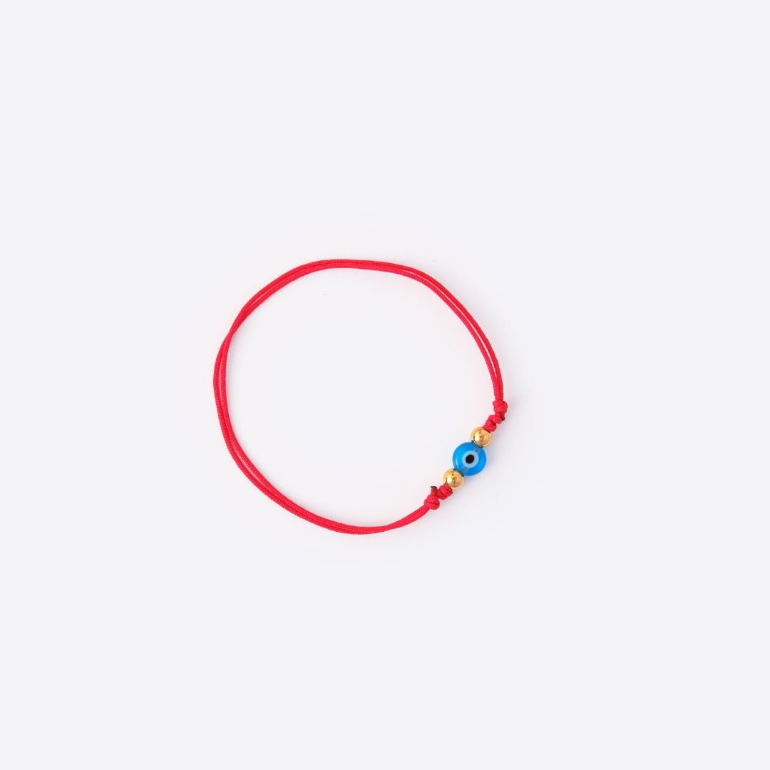 Evil Eye Red String Bracelet - Blue - MyMantra