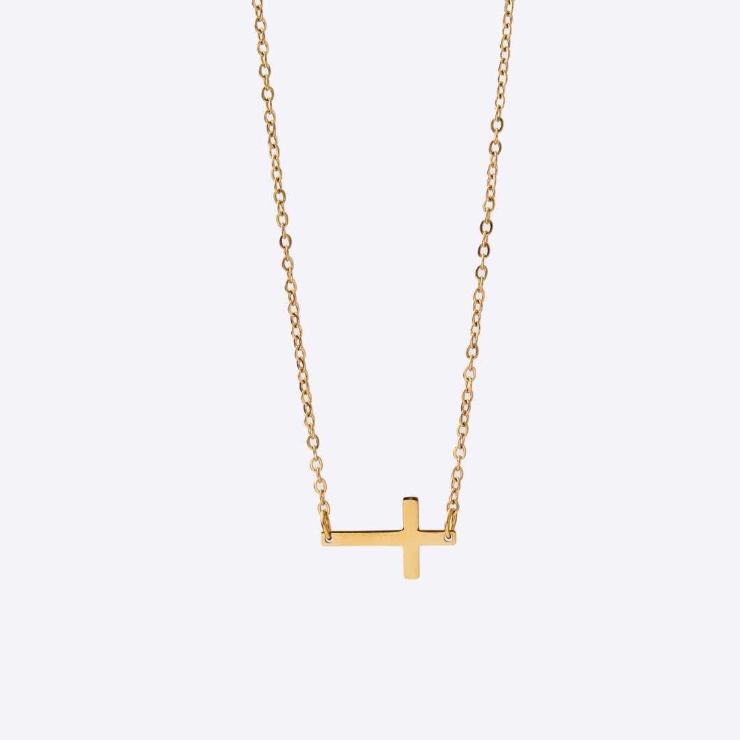 Have Faith Cross Charm with Stainless Steel Necklace Chain - MyMantra