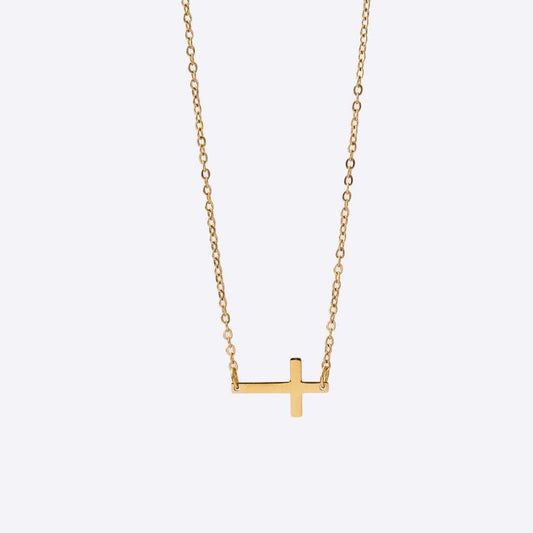 Have Faith Cross Charm with Stainless Steel Necklace Chain - MyMantra