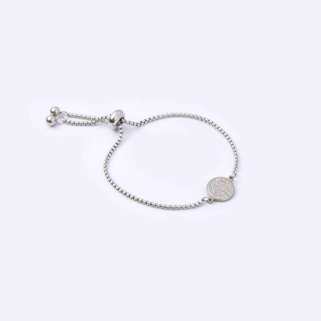 Have Faith St. Benedict Charm with Adjustable Stainless Steel Bracelet - MyMantra