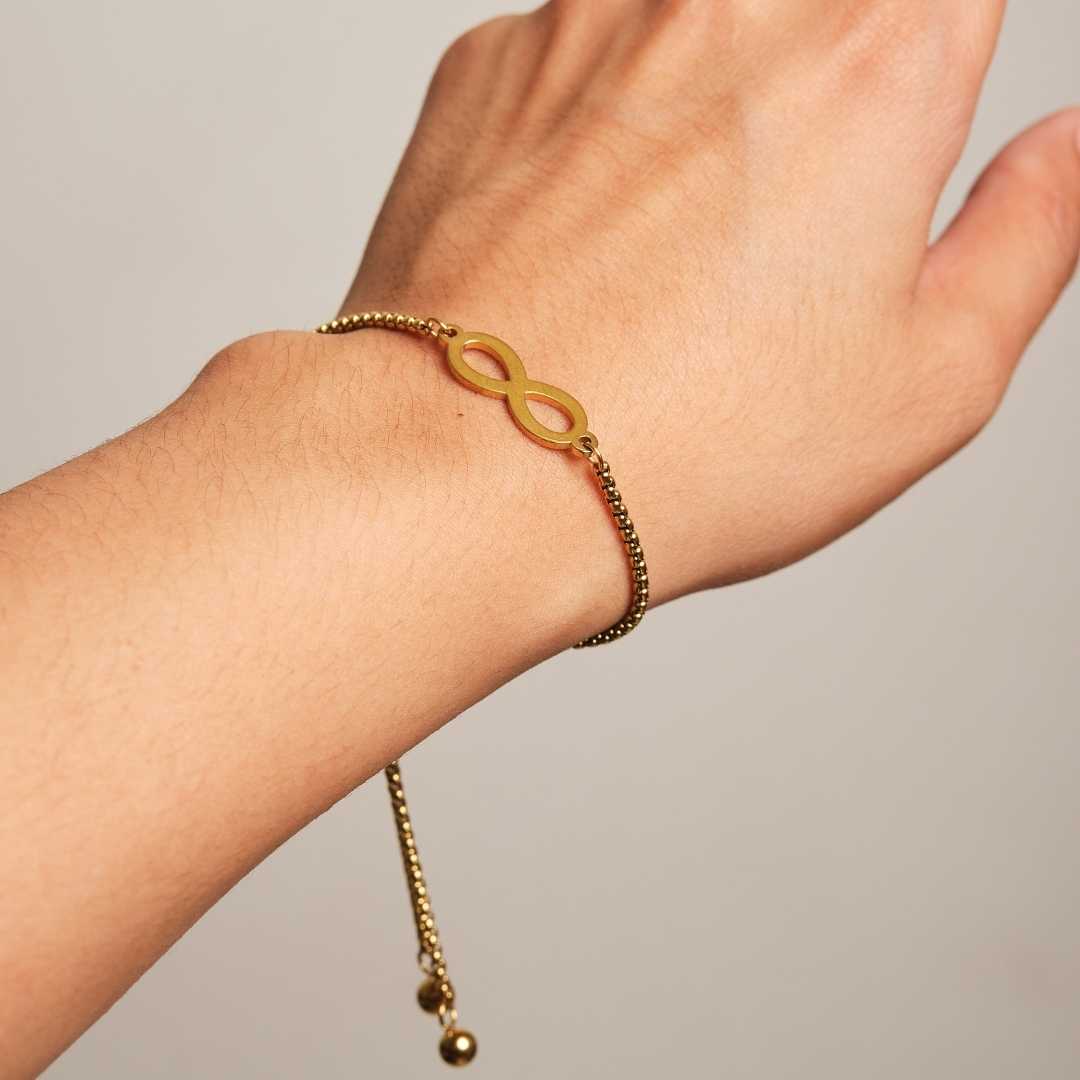 Infinity Stainless Steel Adjustable Bracelet - MyMantra