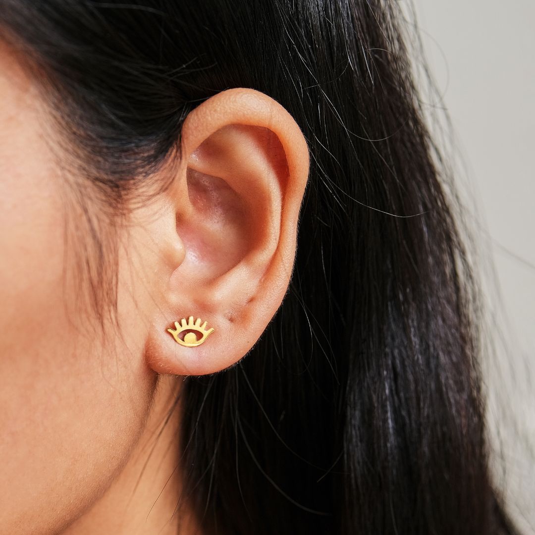 Evil Eye Stainless Steel Earrings