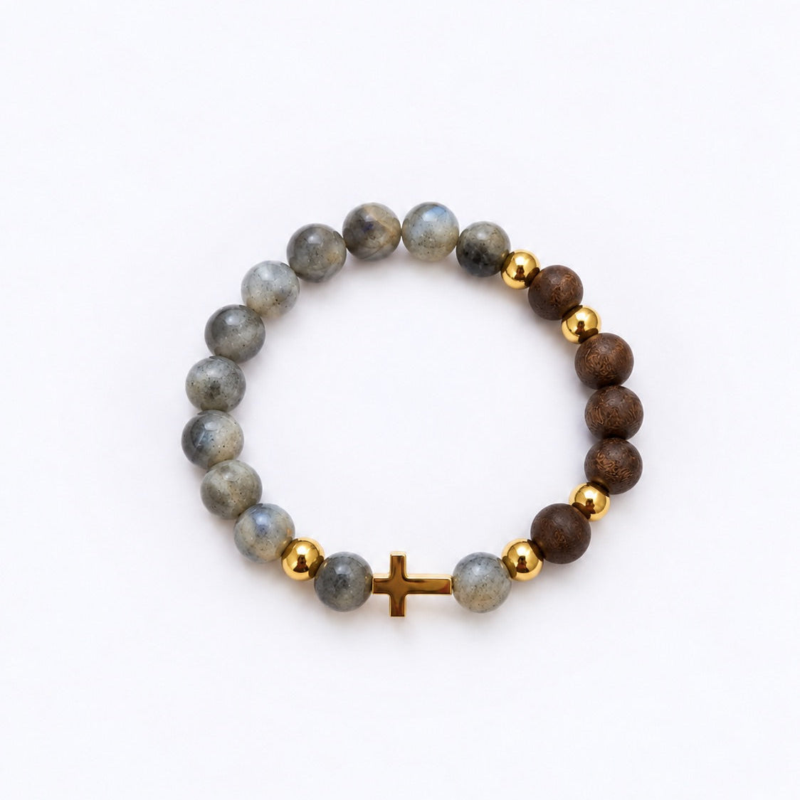 Have Faith Rosary Bracelet – Labradorite