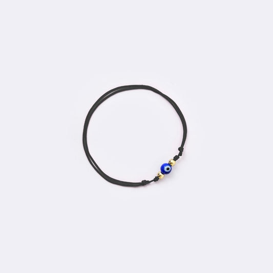 NEW Evil Eye Black String Bracelet - Blue - MyMantra