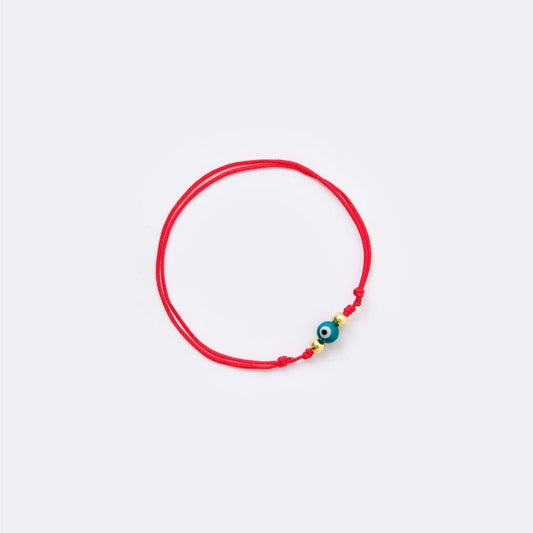 NEW Evil Eye Red String Bracelet - Green - MyMantra