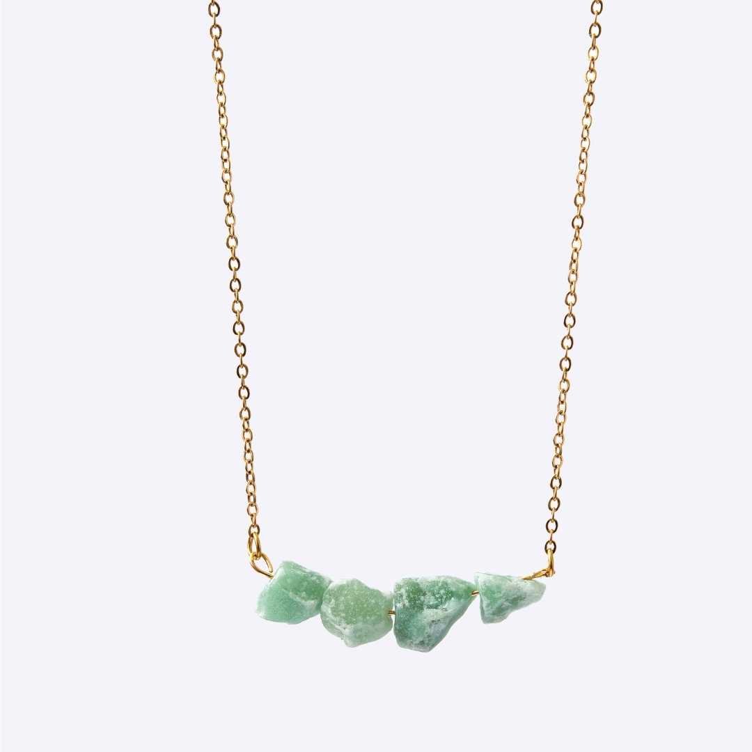 Purity Stainless Steel Necklace - Jade - MyMantra