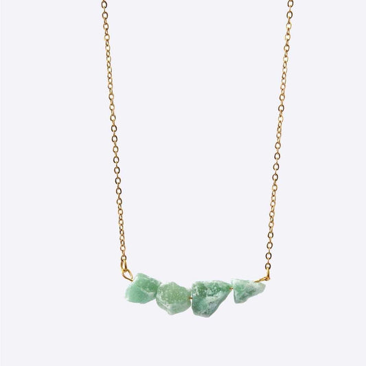 Purity Stainless Steel Necklace - Jade - MyMantra