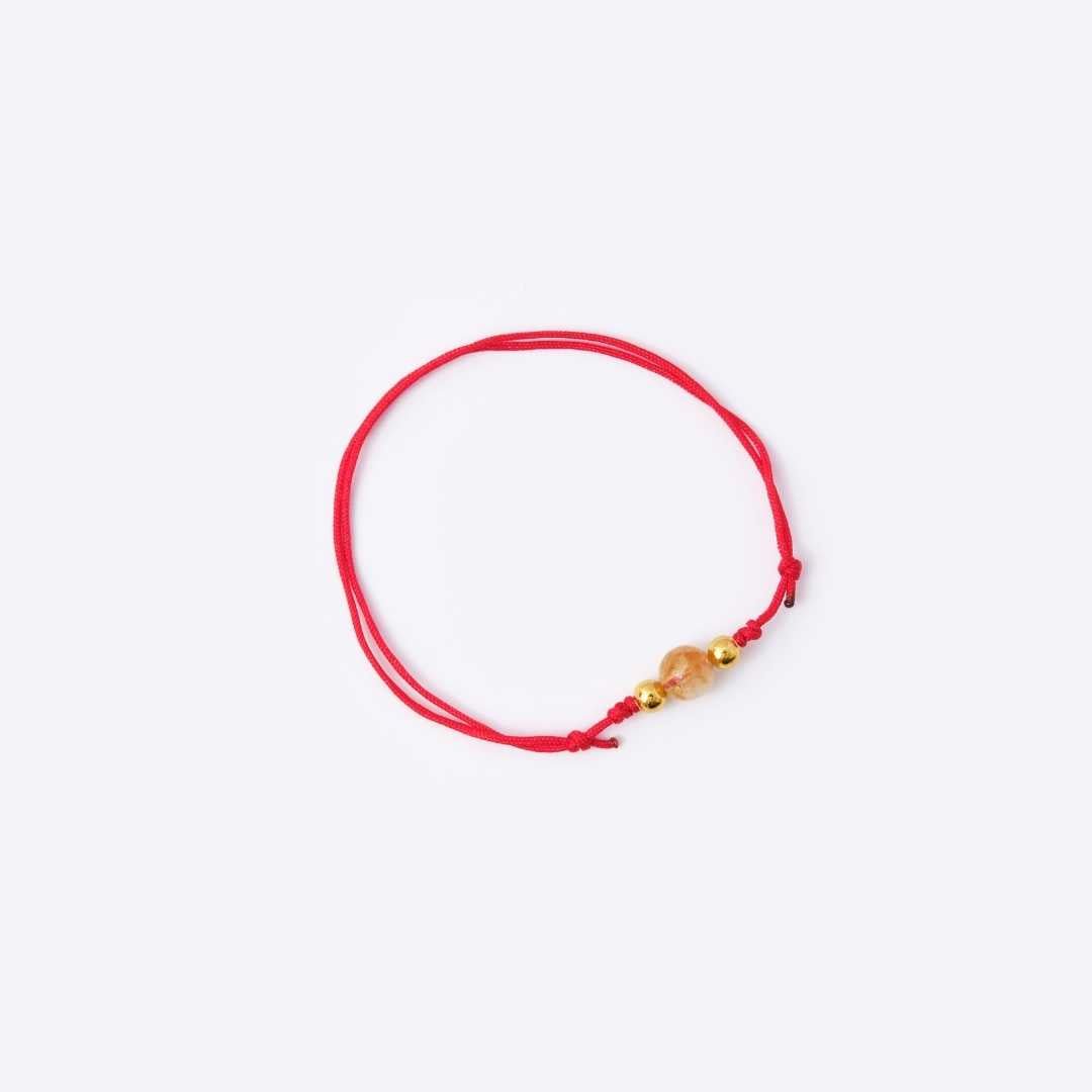 Red String Bracelet - Citrine - MyMantra