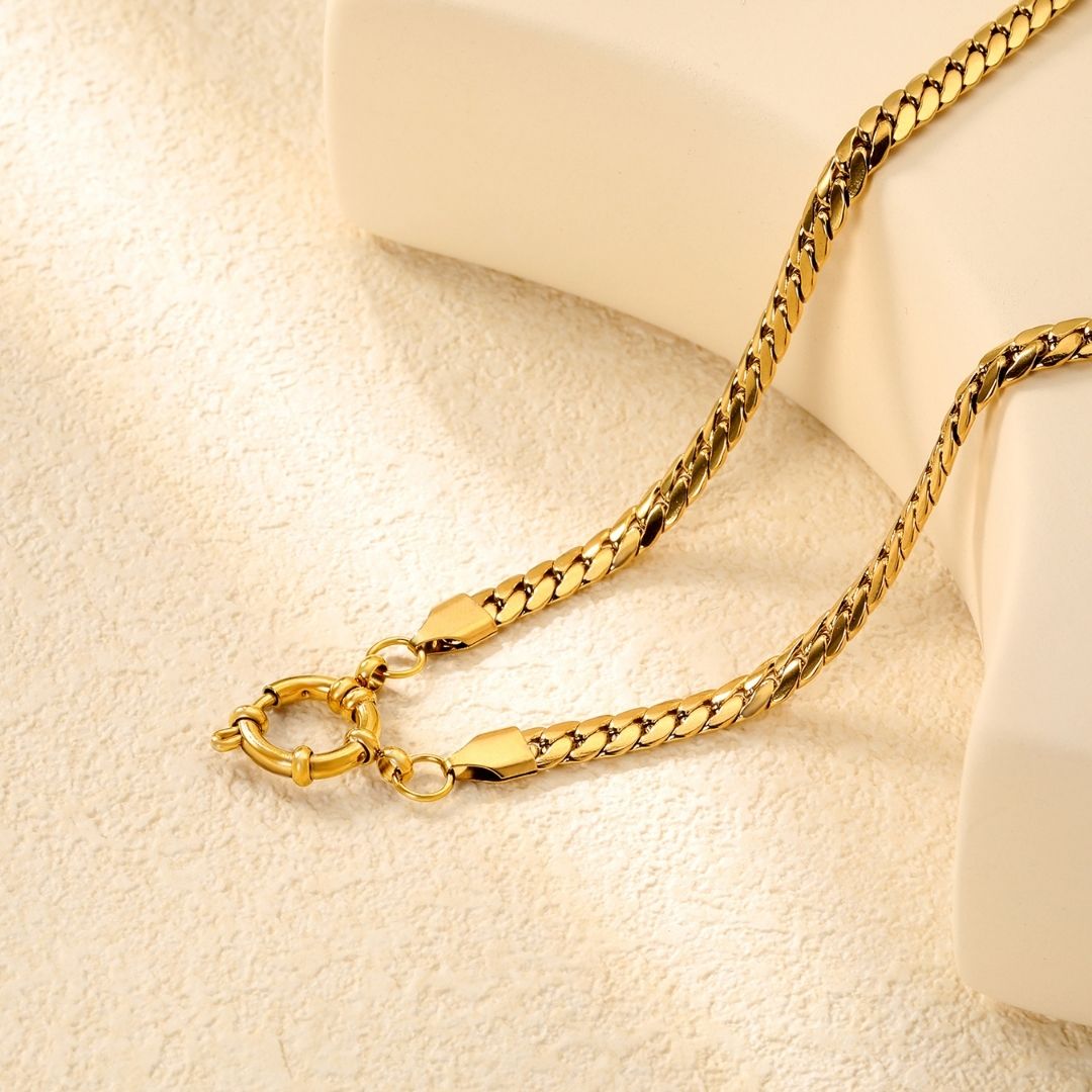 Statement Piece - Dragon Chain Necklace with Charm Holder