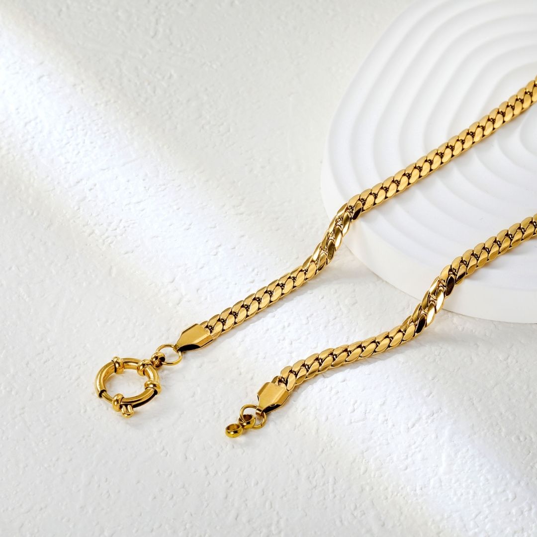 Statement Piece - Dragon Chain Necklace with Charm Holder