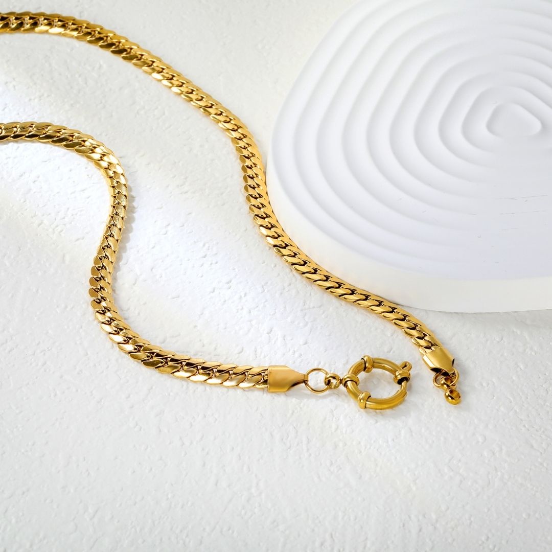 Statement Piece - Dragon Chain Necklace with Charm Holder