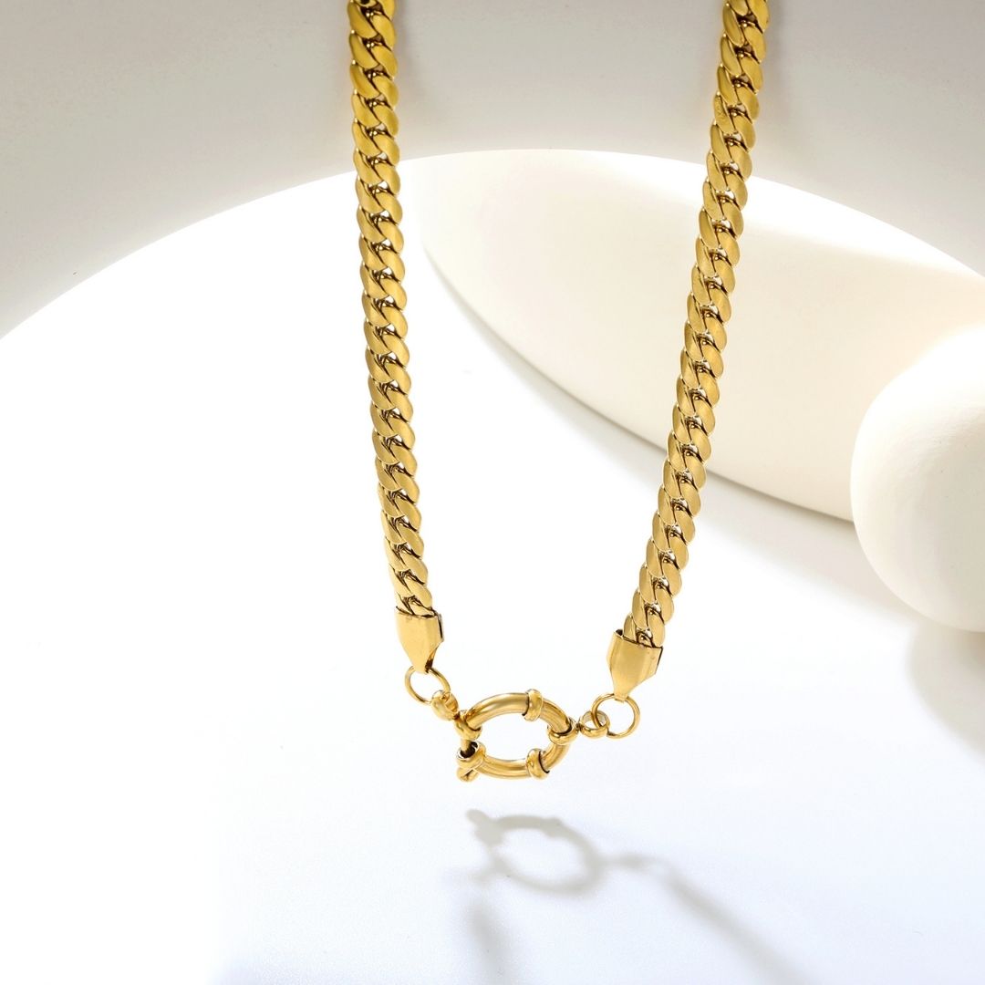 Statement Piece - Dragon Chain Necklace with Charm Holder