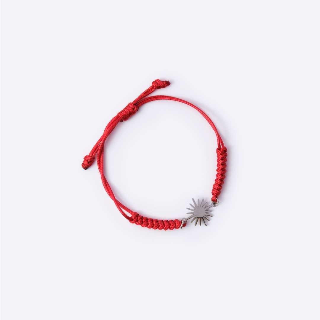 Sunshine with Red String Adjustable Bracelet - MyMantra