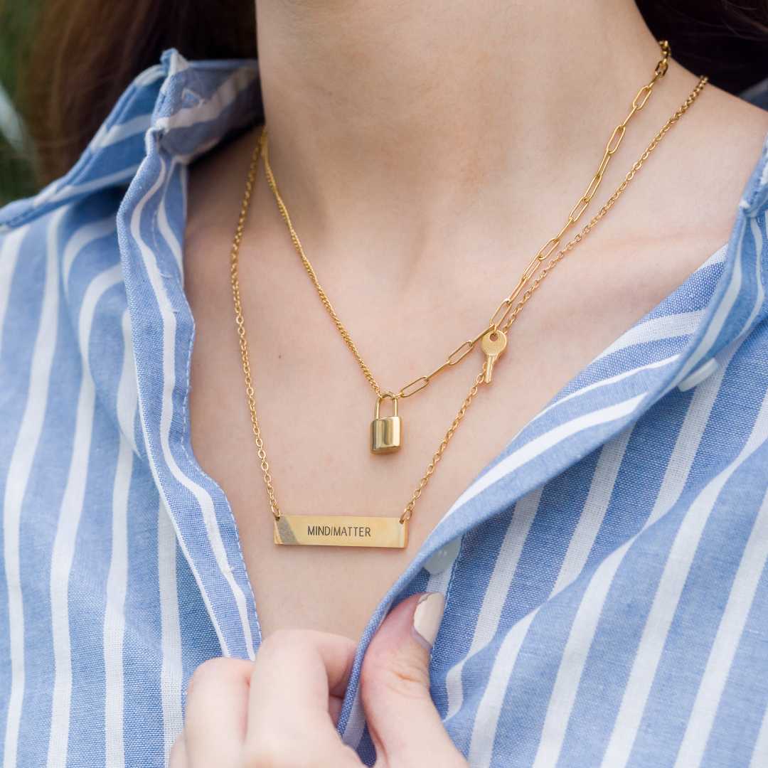 Unlock Your Potential Stainless Steel Necklace - MyMantra