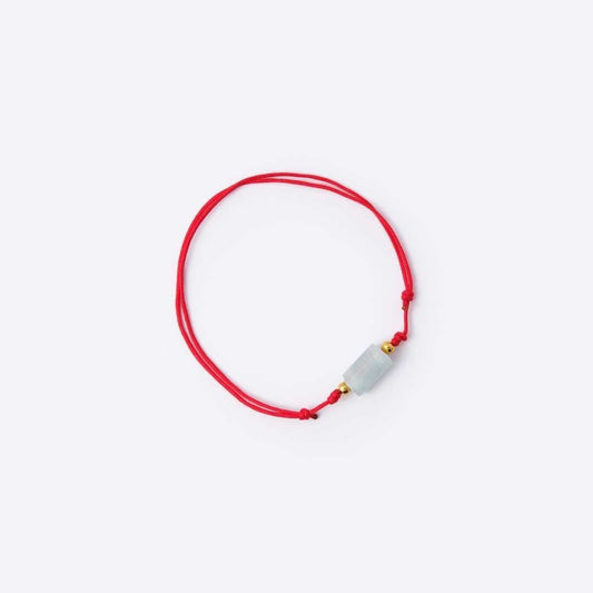 Well - balanced Red String Bracelet - Aquamarine - MyMantra