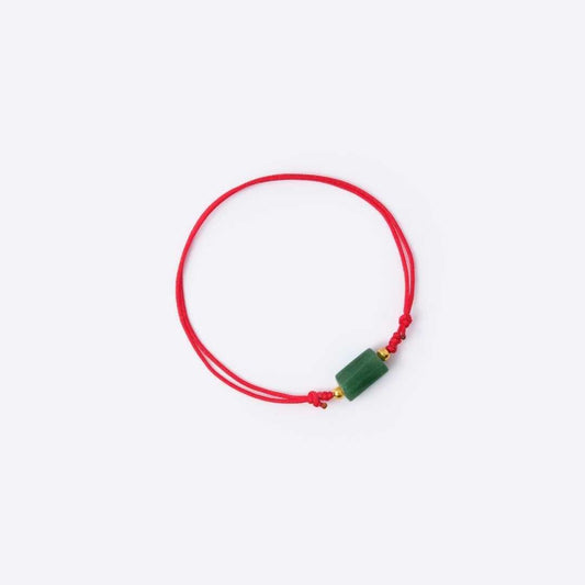 Well - balanced Red String Bracelet - Jade - MyMantra