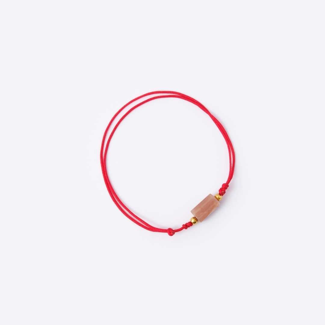 Well - balanced Red String Bracelet - Sunstone - MyMantra