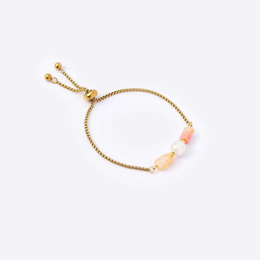Well - balanced Stainless Steel Bracelet - Carnelian - MyMantra