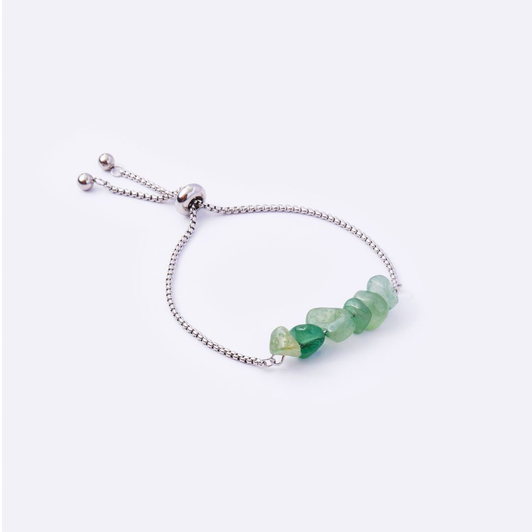 Freedom Stainless Steel Adjustable Bracelet - Jade