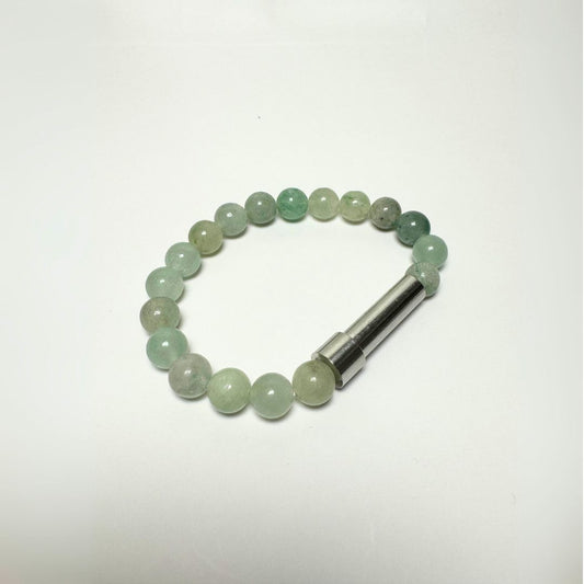 Jadeite Beads with Intention Capsule Bracelet - MyMantra