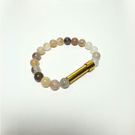 Violet Jasper Beads with Intention Capsule Bracelet - MyMantra