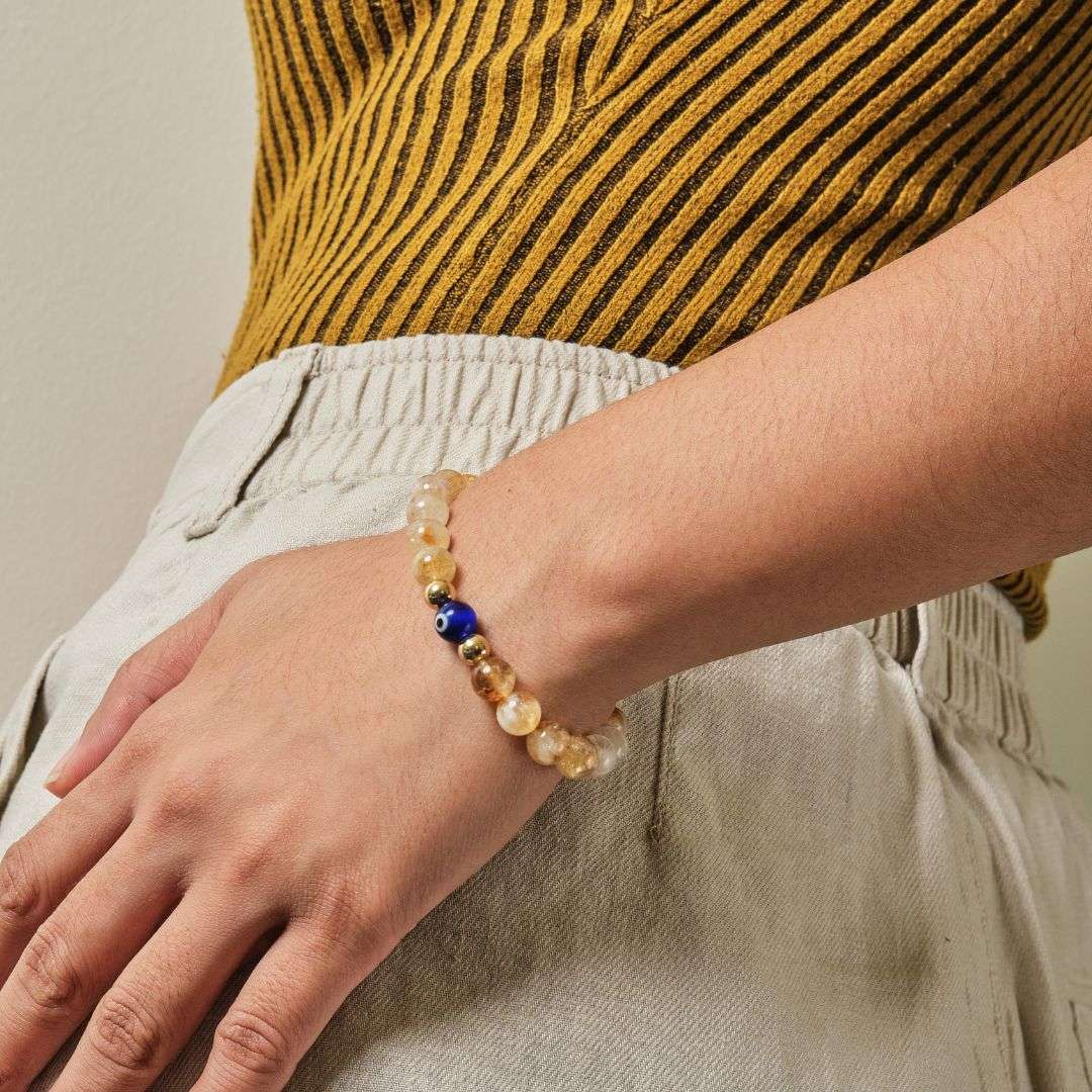 Create Your Own Evil Eye with Natural Stone Bracelet - MyMantra