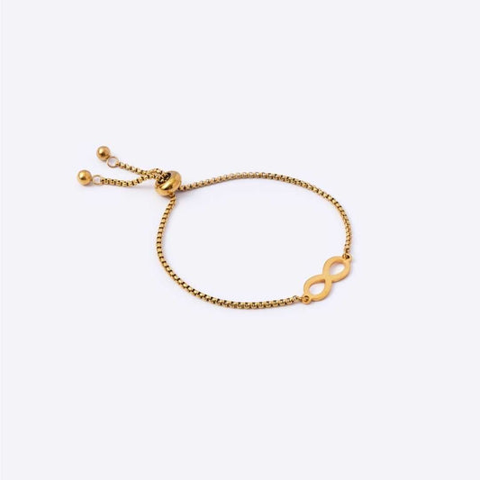 Infinity Stainless Steel Adjustable Bracelet - MyMantra