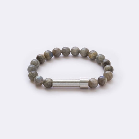 Labradorite Beads with Intention Capsule Bracelet - MyMantra