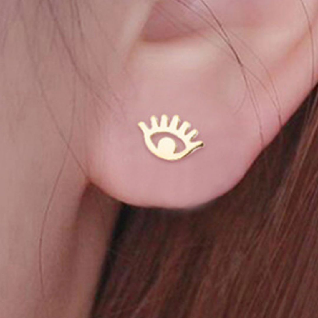 Evil Eye Stainless Steel Earrings