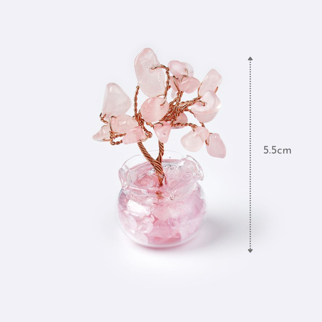Mini Fortune Tree – Rose Quartz