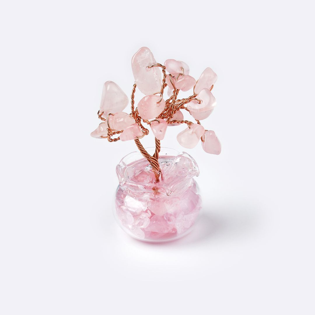 Mini Fortune Tree – Rose Quartz