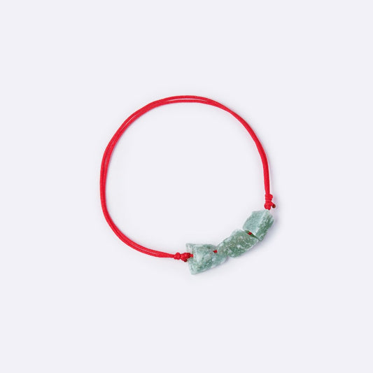 Purity Red String  Bracelet - Jade