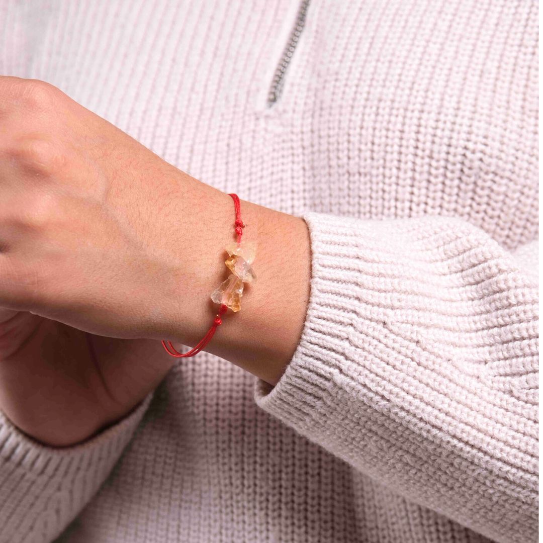 Purity Red String  Bracelet - Jade