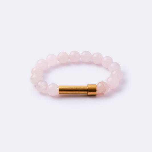 Rose Quartz Intention Capsule Bracelet - MyMantra