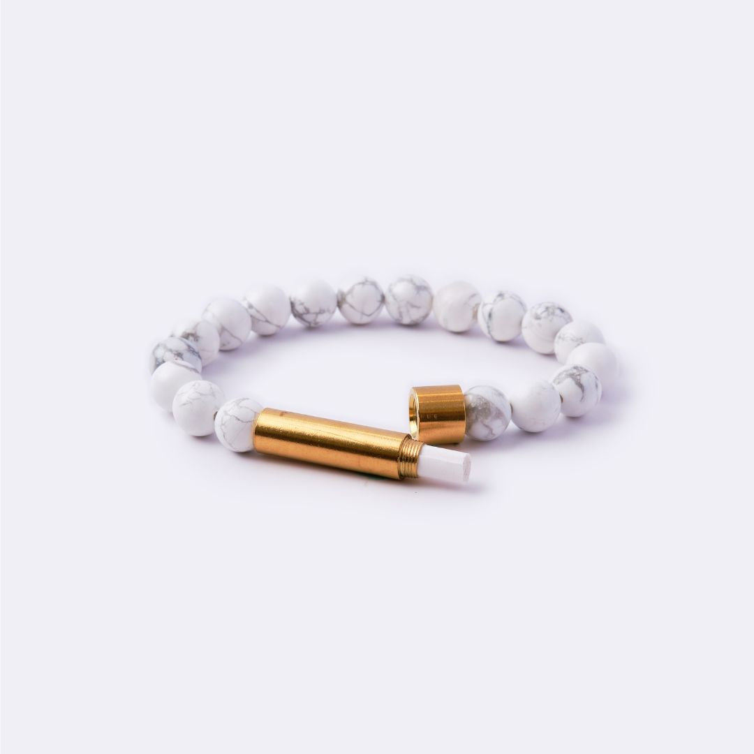 White Howlite Intention Capsule Bracelet - MyMantra