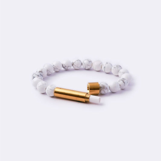 White Howlite Intention Capsule Bracelet - MyMantra