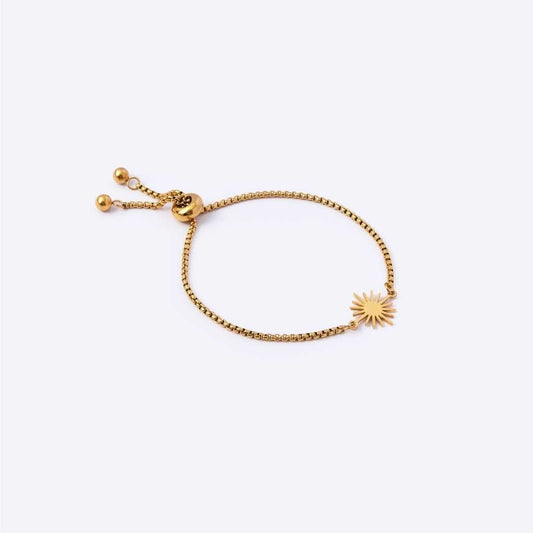 Sunshine Stainless Steel Adjustable Bracelet - MyMantra