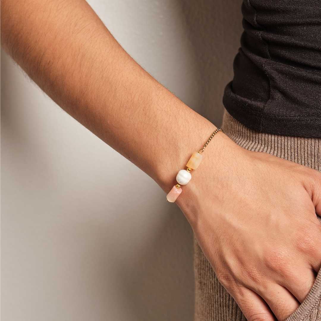 Well - balanced Stainless Steel Bracelet - Citrine - MyMantra